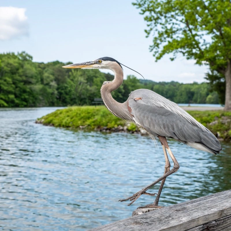 A pelican near the water at Booker T. Washington State Park.
