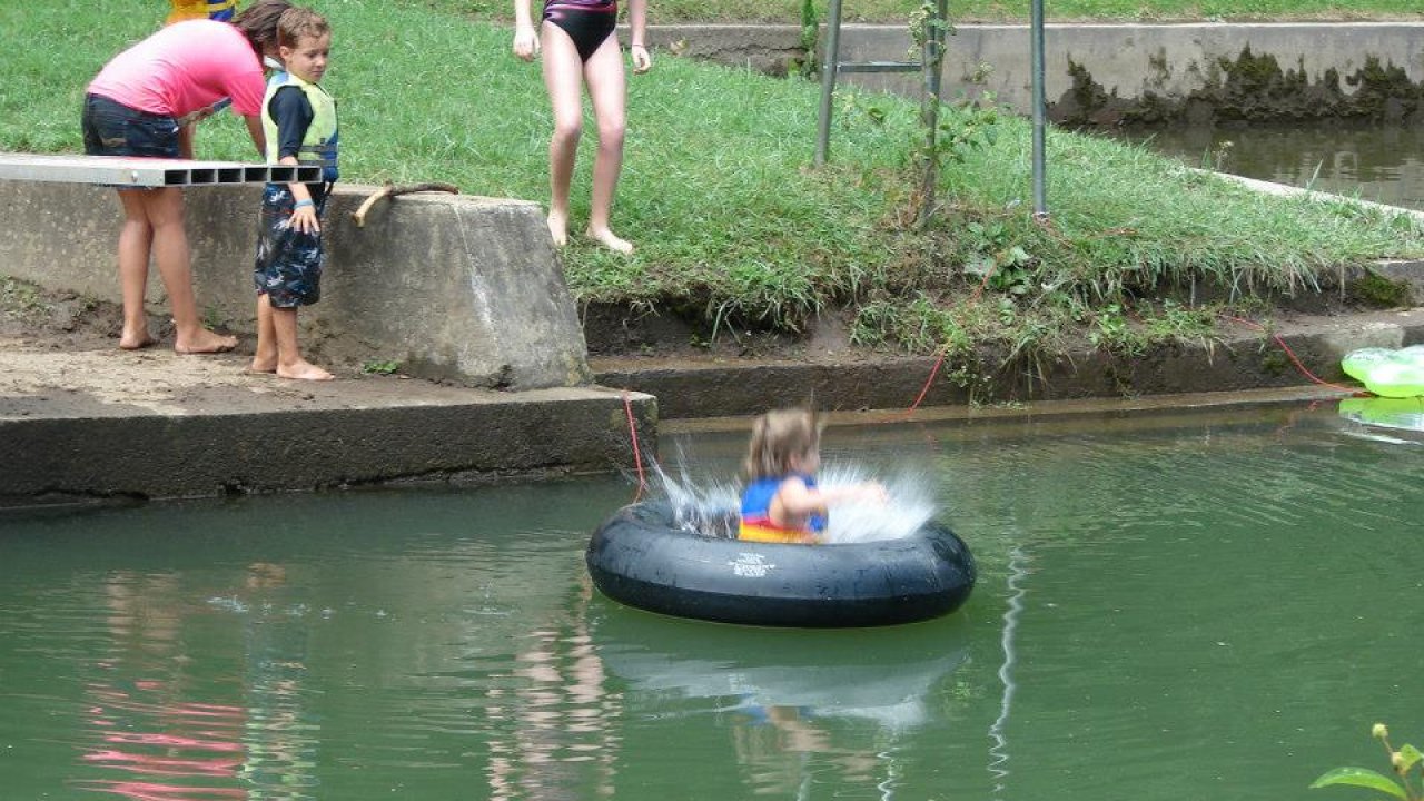 Swiming in an intertube